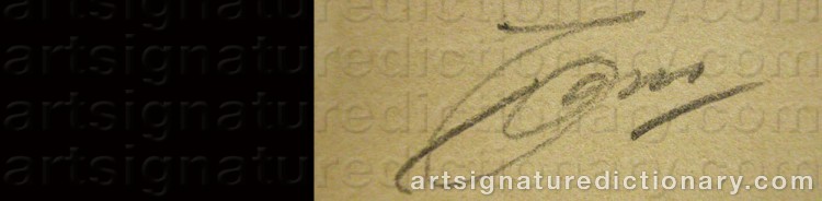 Signature by Anders ZORN