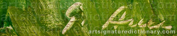 Authentic signature by Grigor AUER on Painting/Watercolour artwork