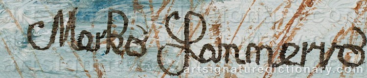 Authentic signature by Marko LAMMERVO on artwork
