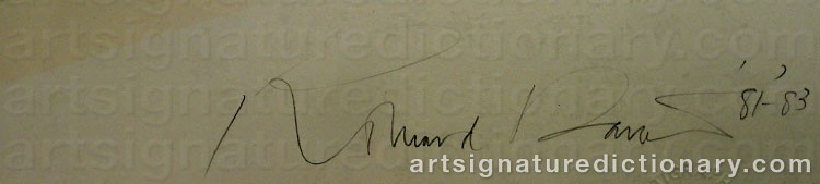Signature by Richard DAVIES