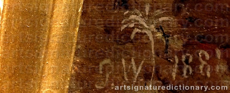 Signature by Gustaf Wilhelm PALM