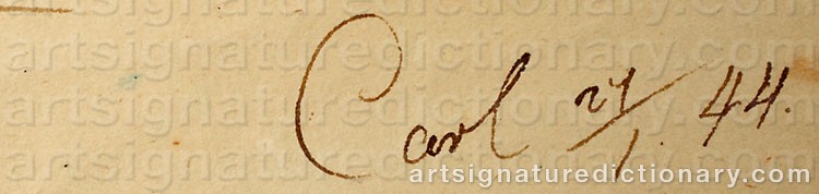 Signature by ‘King Of Sweden’ KUNG KARL XV