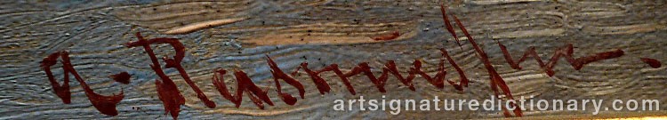 Signature by Georg Anton RASMUSSEN