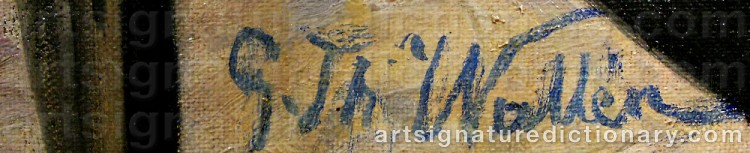 Signature by Gustaf Theodor WALLÉN