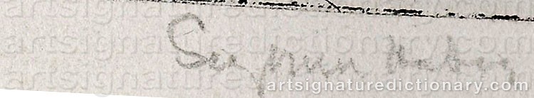 Authentic signature by Francis Seymour HADEN on  artwork