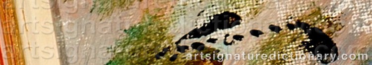 Authentic signature by Thomas FRANG on  artwork