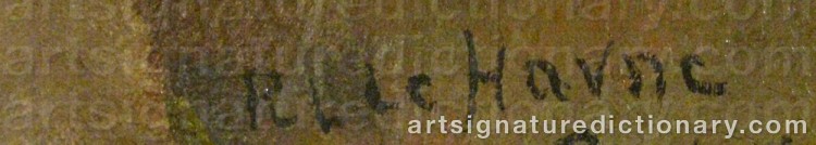 Authentic signature by Per ‘Pelle’ HAVNE on  artwork