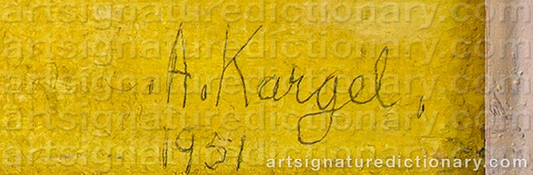 Signature by Axel KARGEL