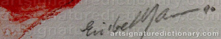 Signature by Elisabeth JANSSON
