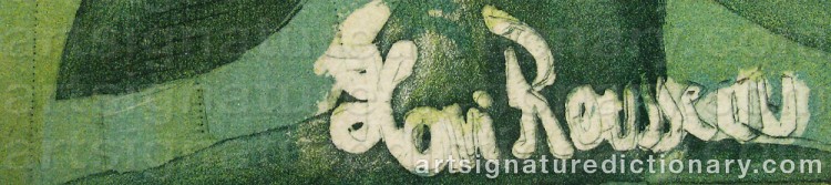 Signature by Henri ROUSSEAU