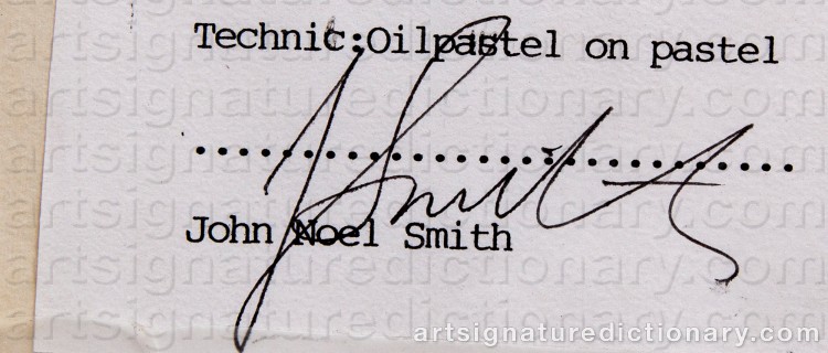 Signature by John Noel SMITH