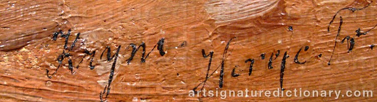 Authentic signature by Frantisek HOREJC on Painting/Watercolour artwork