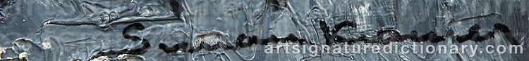 Authentic signature by Simon KRAMER on artwork