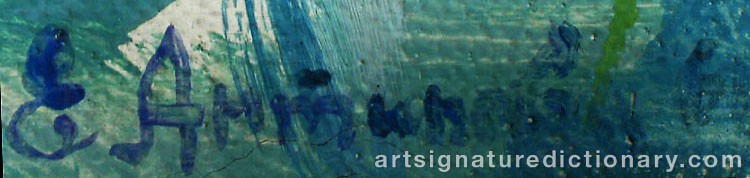 Authentic signature by Eugenia ANTIPOVA on artwork