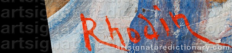 Signature by Alessandro RHODIN