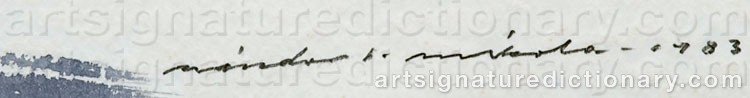 Signature by Nandor MIKOLA