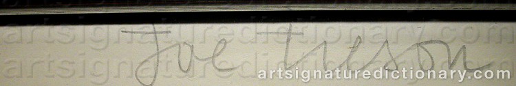 Signature by Joe TILSON