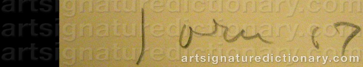 Signature by Asger JORN