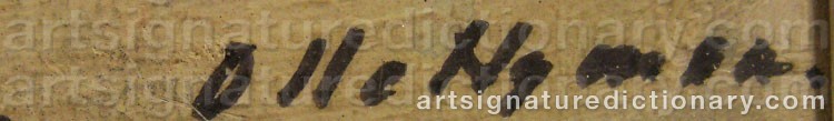 Signature by Olle NYMAN