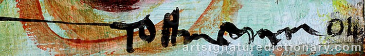 Authentic signature by Markus TOLLMANN on  artwork