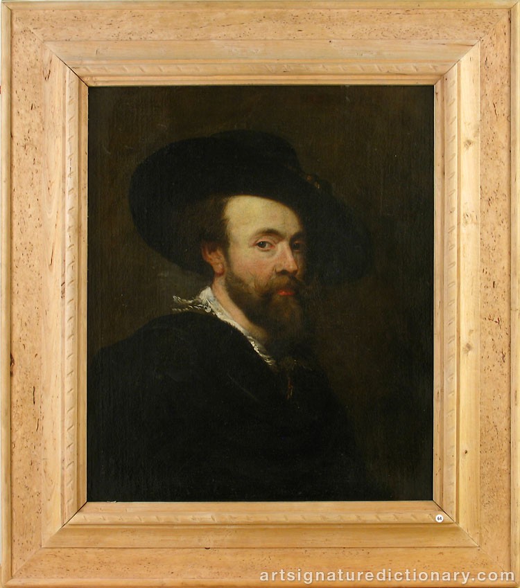 Close-up details showing Peter Paul RUBENS signature forgery characteristics