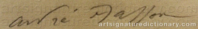 Signature by André MASSON