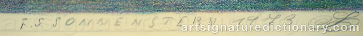 Signature by Friedrich SCHRÖDER-SONNENSTERN