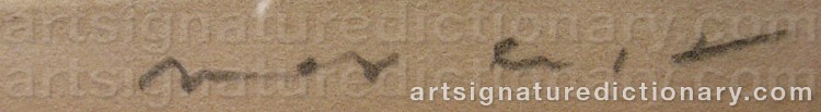 Signature by Max ERNST