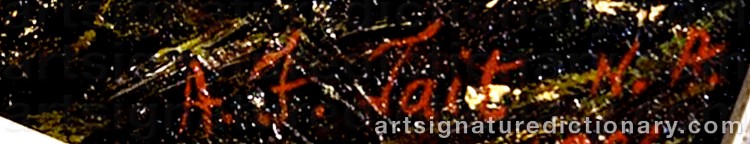 Signature by Arthur Fitzwilliam TAIT
