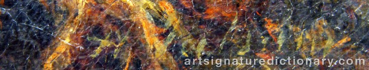 Authentic signature by Henry JUTSUM on  artwork