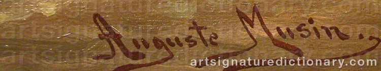 Signature by Auguste MUSIN