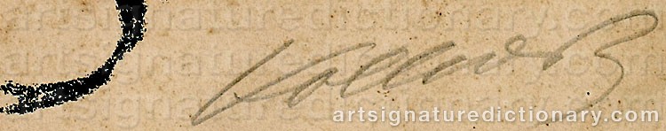 Signature by Käthe KOLLWITZ