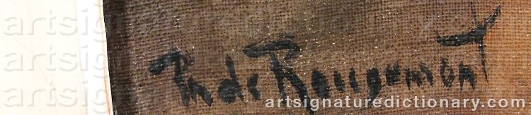 Signature by Philippe De ROUGEMONT