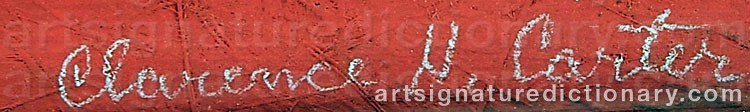 Signature by Clarence Holbrook CARTER