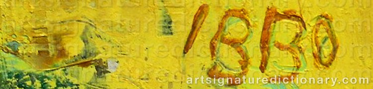 Authentic signature by Jeff IBBO on  artwork
