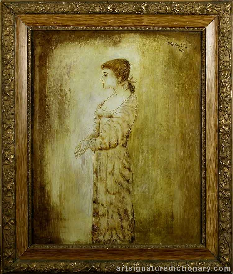 Close-up details showing Unto KOISTINEN signature forgery characteristics