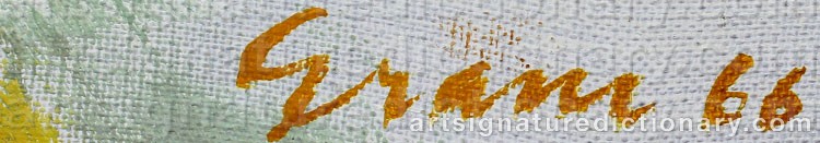 Signature by Lennart GRAM
