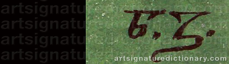 Authentic signature by Boris Vasilievich ZVORYKIN on artwork