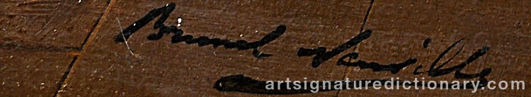 Signature by Alfred Arthur BRUNEL DE NEUVILLE