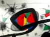 Close-up details showing Joan MIRO signature forgery characteristics