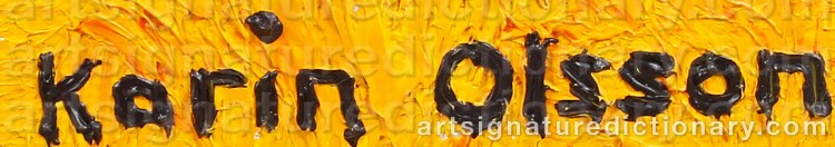 Signature by Karin OLSSON