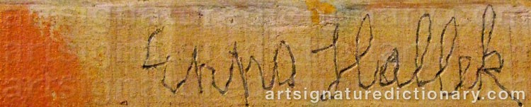 Signature by Enno HALLEK