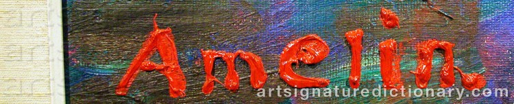 Forged signature of Albin AMELIN