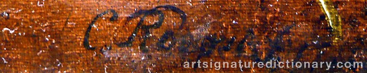 Authentic signature by Coenraet ROEPEL on  artwork