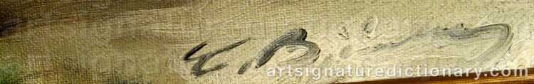 Signature by Evald BJÖRNBERG