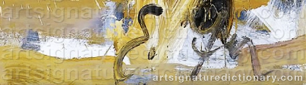 Authentic signature by Erdogan ZUMRUTOGLU on  artwork