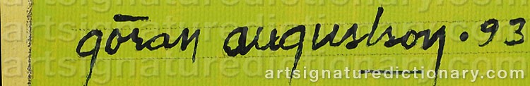 Signature by Göran AUGUSTSON