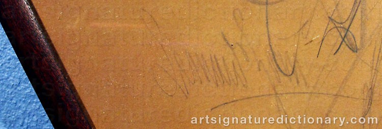 Signature by Anders ZORN