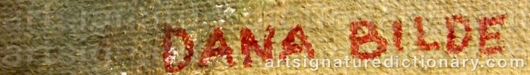 Signature by Dana BILDE