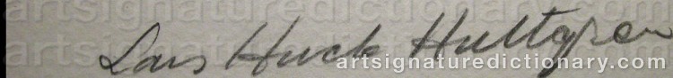 Signature by Lars Huck ‘Huck’ HULTGREN